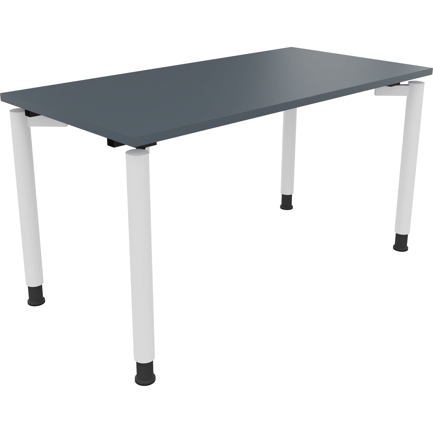 Schreibtisch all in one Maße: 1.400 x 680-820 x 700 mm (B x H x T) Holz lavagrau
