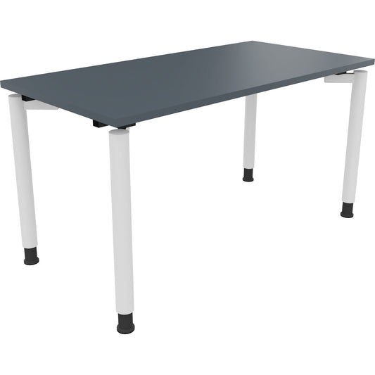 Schreibtisch all in one Maße: 1.400 x 680-820 x 700 mm (B x H x T) Holz lavagrau