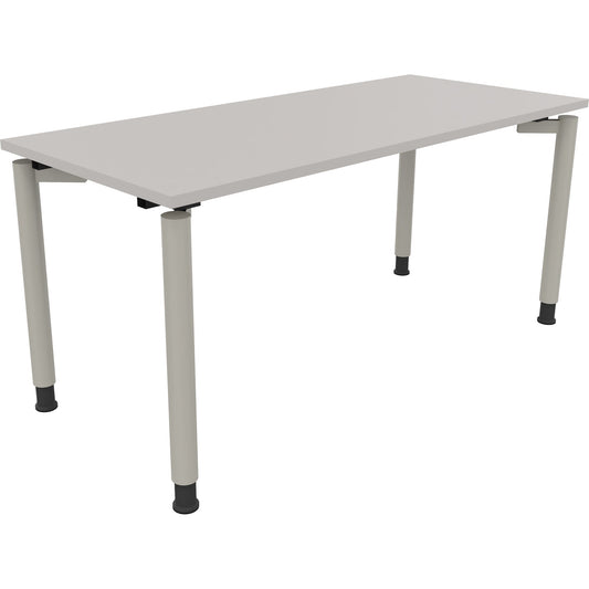 Schreibtisch all in one Maße: 1.600 x 680-820 x 700 mm (B x H x T) Holz lichtgrau