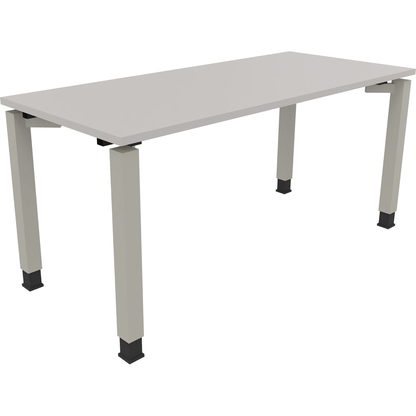 Schreibtisch all in one Maße: 1.600 x 680-820 x 700 mm (B x H x T) Holz lichtgrau