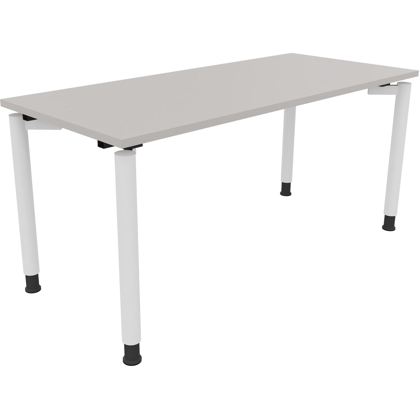 Schreibtisch all in one Maße: 1.600 x 680-820 x 700 mm (B x H x T) Holz lichtgrau