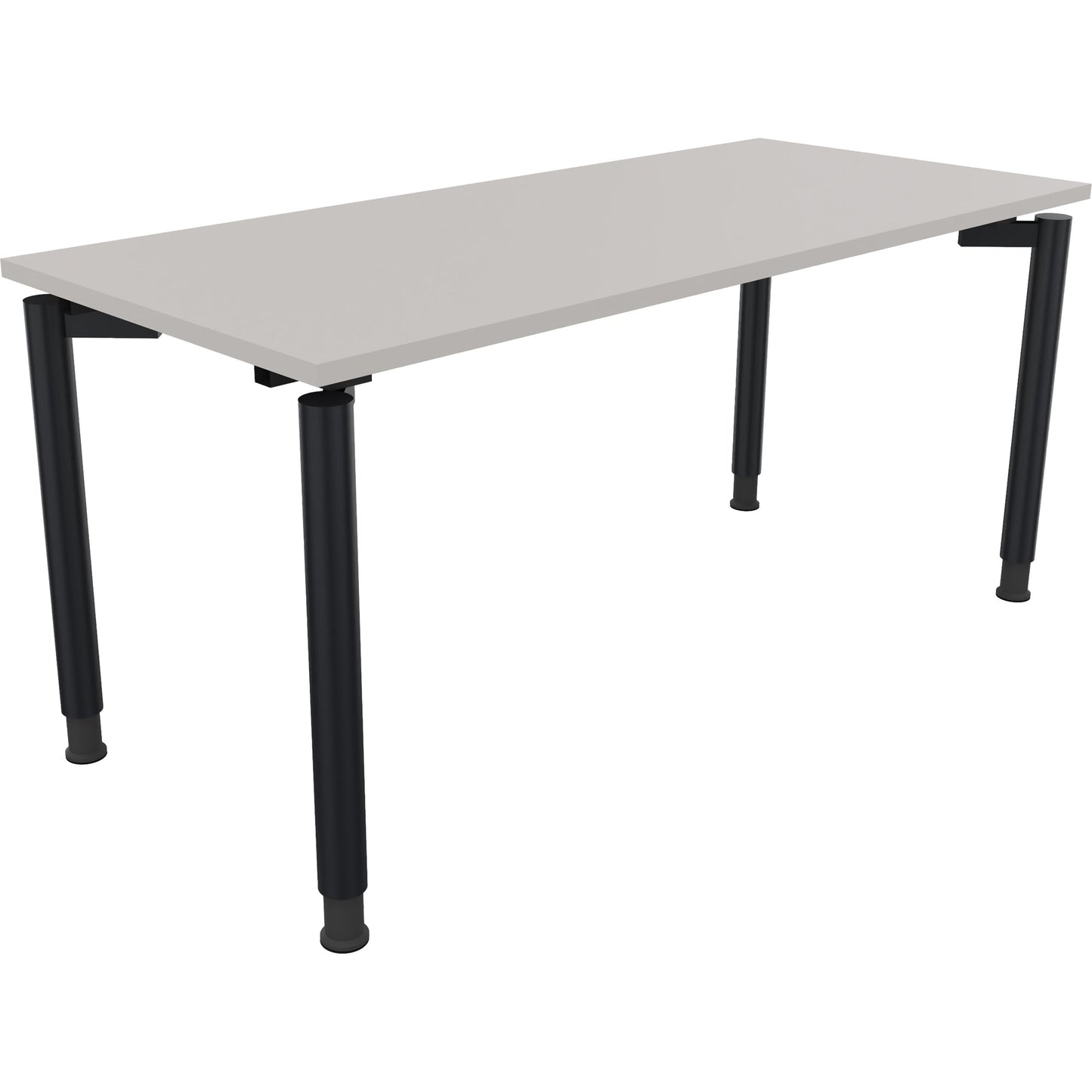 Schreibtisch all in one Maße: 1.600 x 680-820 x 700 mm (B x H x T) Holz lichtgrau