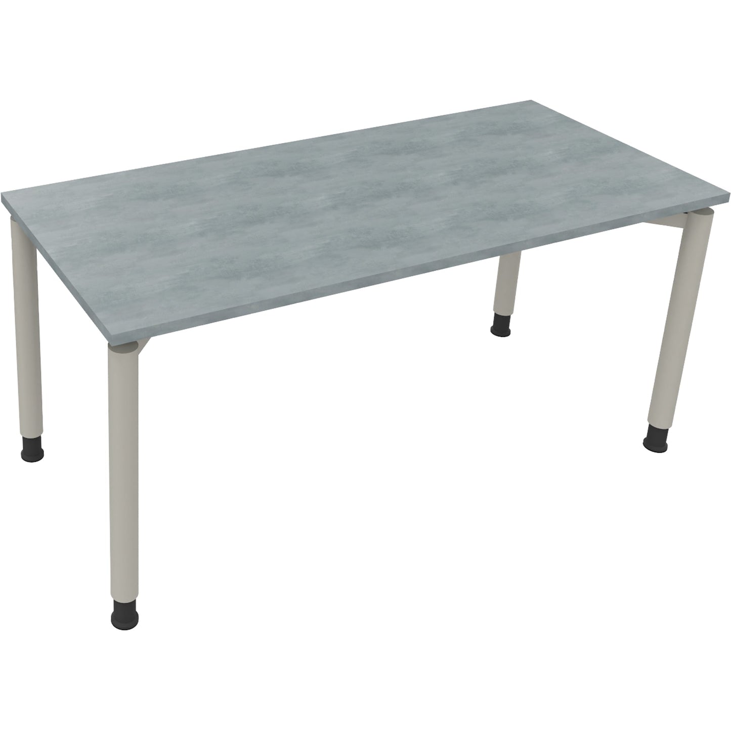 Schreibtisch all in one Maße: 1.600 x 680-820 x 700 mm (B x H x T) Holz beton hell