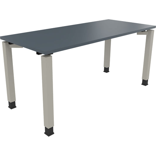 Schreibtisch all in one Maße: 1.600 x 680-820 x 700 mm (B x H x T) Holz lavagrau
