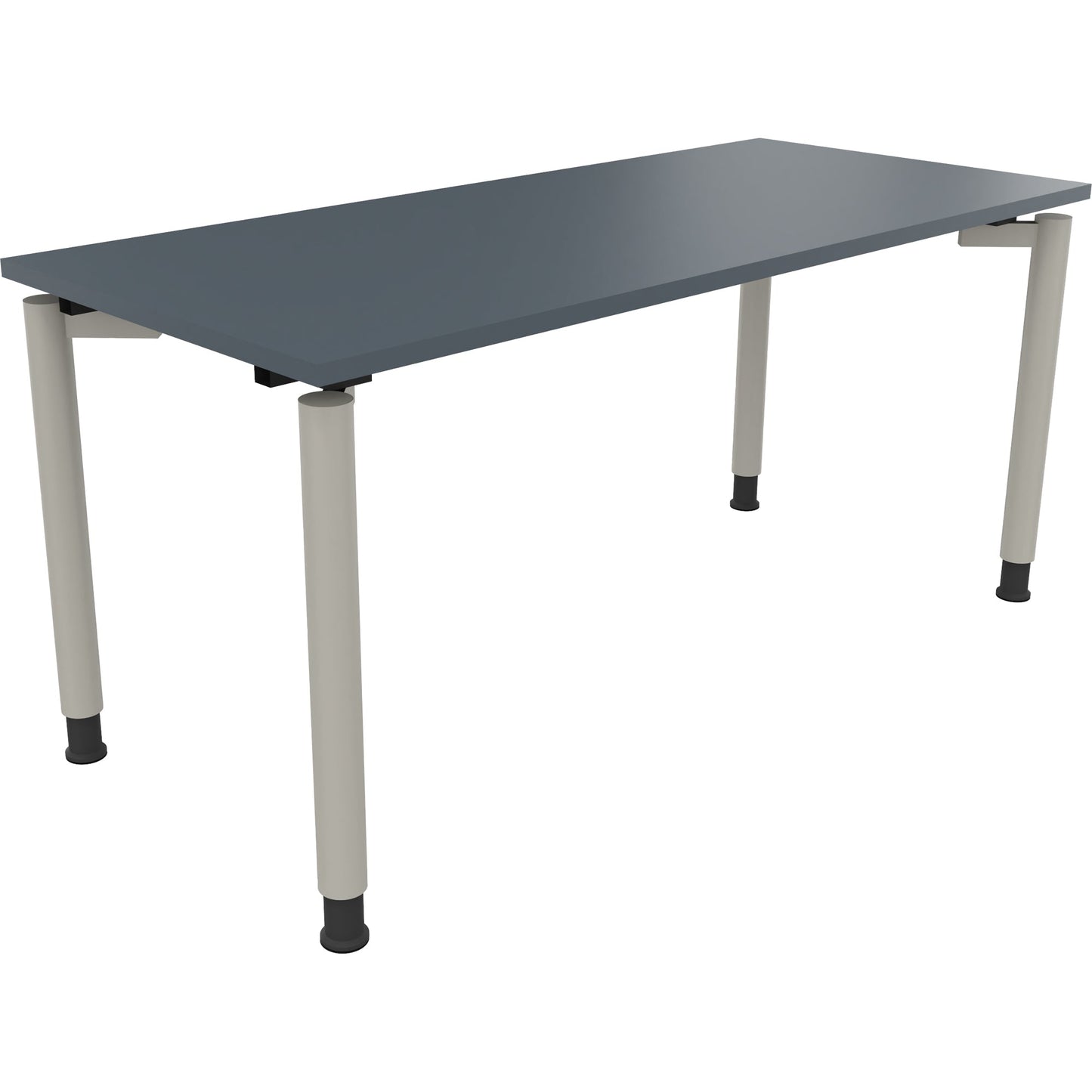 Schreibtisch all in one Maße: 1.600 x 680-820 x 700 mm (B x H x T) Holz lavagrau