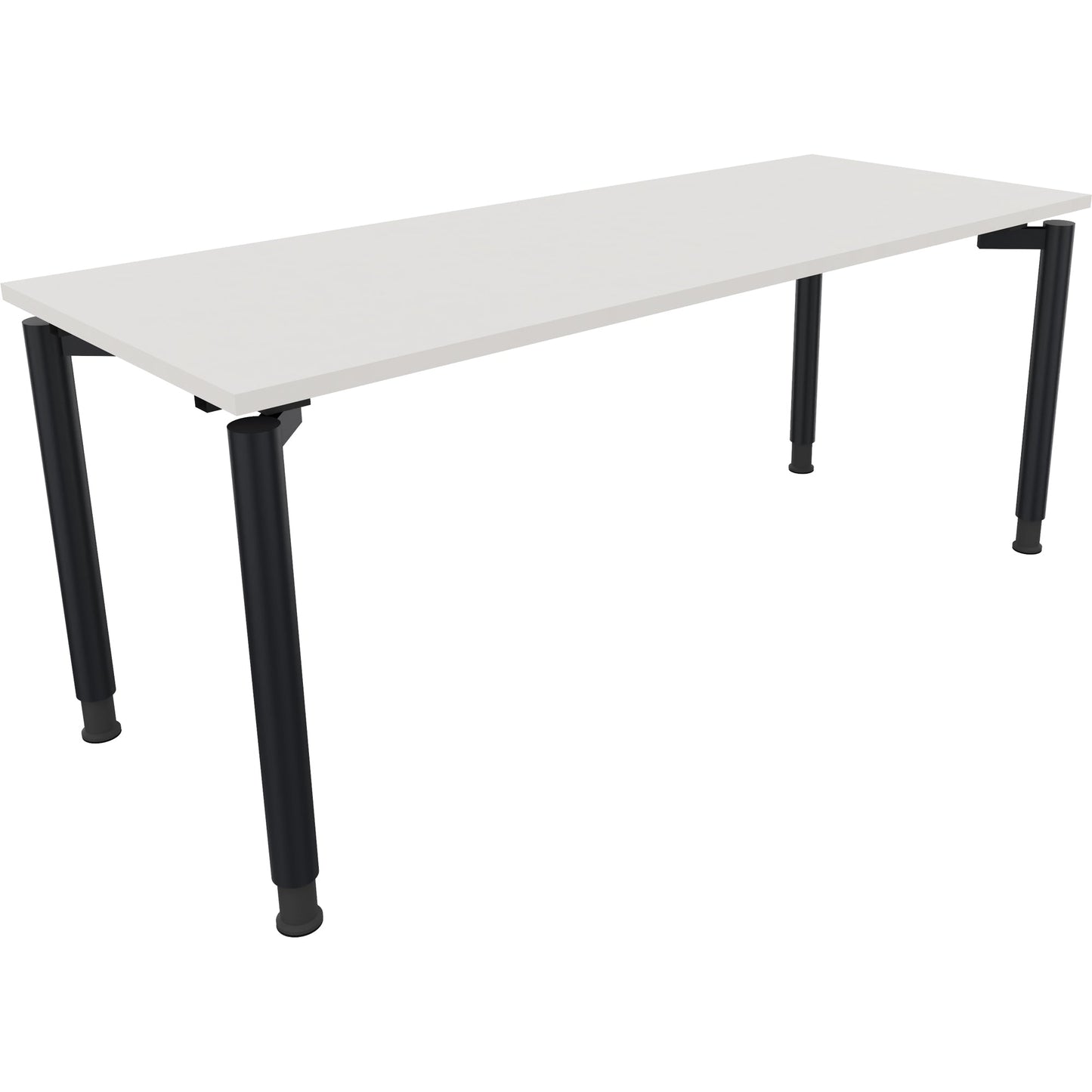 Schreibtisch all in one Maße: 1.800 x 680-820 x 700 mm (B x H x T) Holz diamant weiß