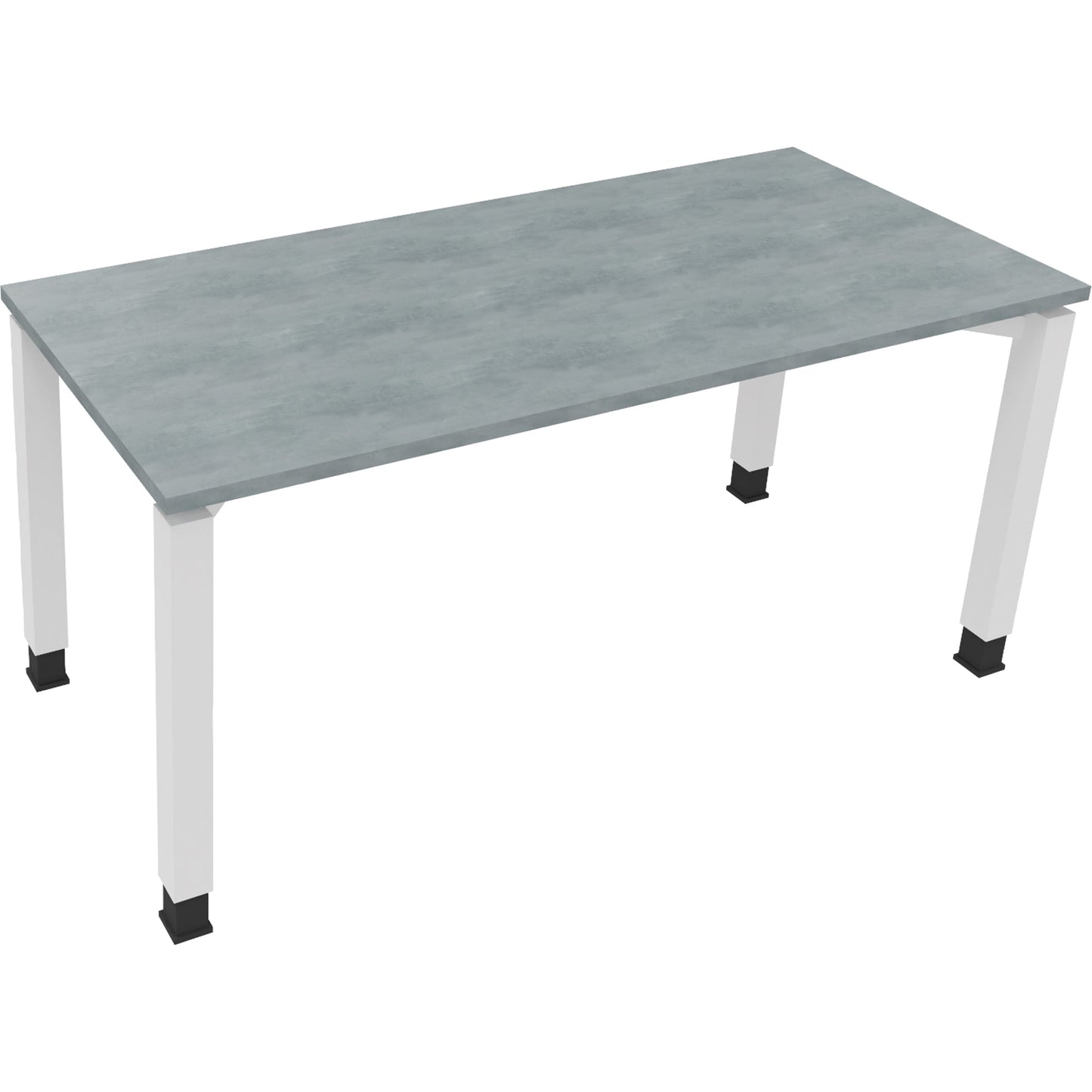 Schreibtisch all in one Maße: 1.600 x 680-820 x 700 mm (B x H x T) Holz beton hell
