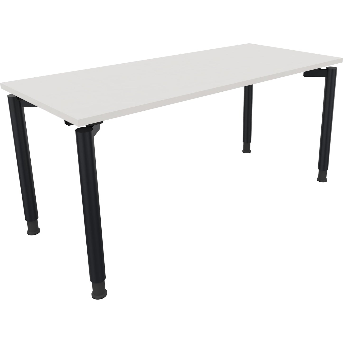 Schreibtisch all in one Maße: 1.600 x 680-820 x 700 mm (B x H x T) Holz diamant weiß