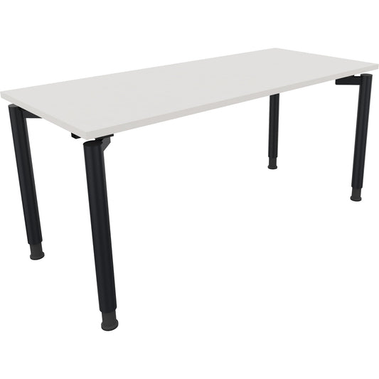 Schreibtisch all in one Maße: 1.600 x 680-820 x 700 mm (B x H x T) Holz diamant weiß