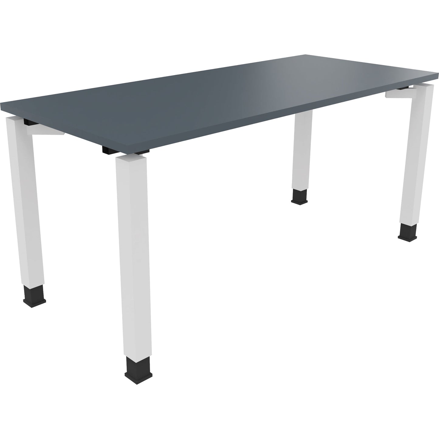 Schreibtisch all in one Maße: 1.600 x 680-820 x 700 mm (B x H x T) Holz lavagrau