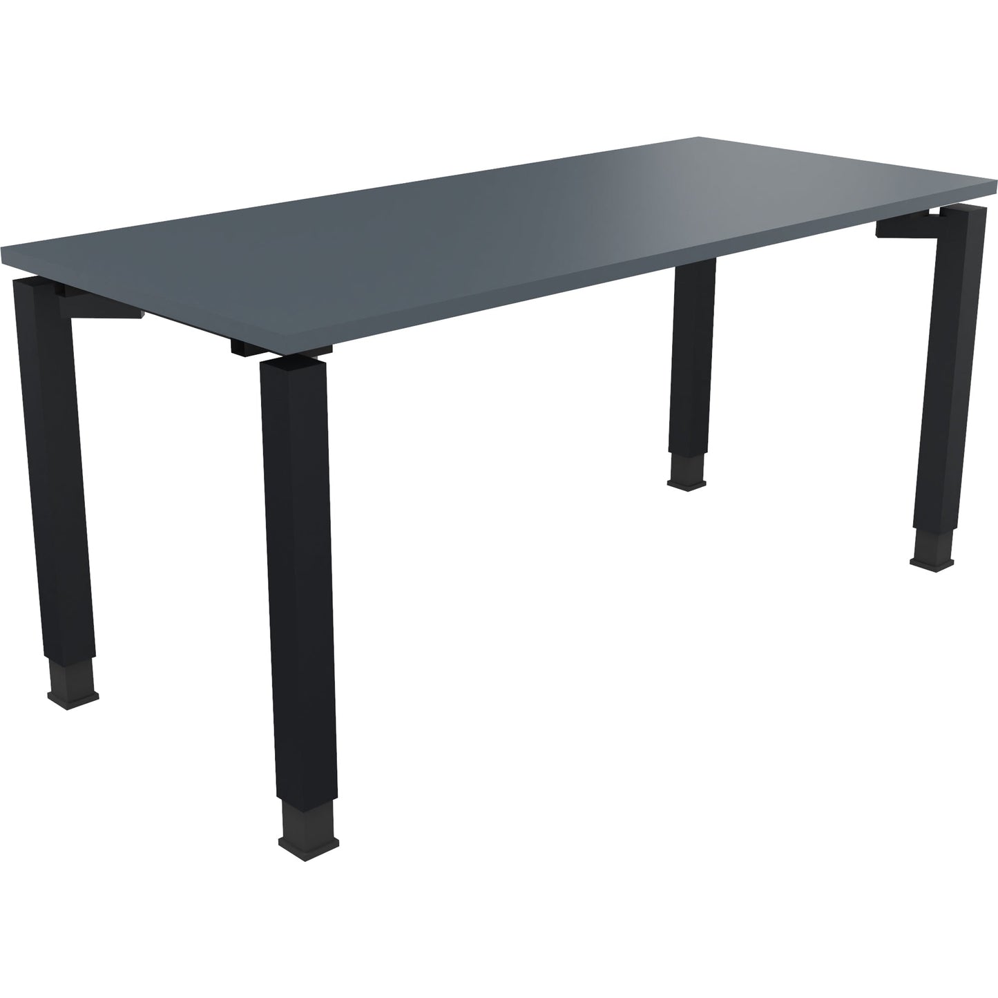 Schreibtisch all in one Maße: 1.600 x 680-820 x 700 mm (B x H x T) Holz lavagrau