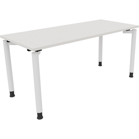 Schreibtisch all in one Maße: 1.600 x 680-820 x 700 mm (B x H x T) Holz diamant weiß