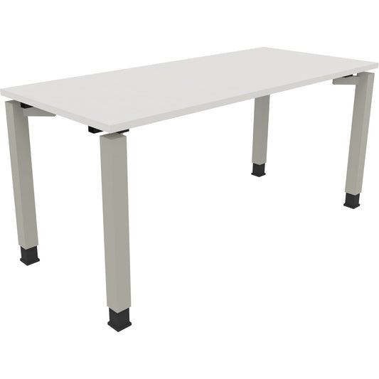 Schreibtisch all in one Maße: 1.600 x 680-820 x 700 mm (B x H x T) Holz diamant weiß