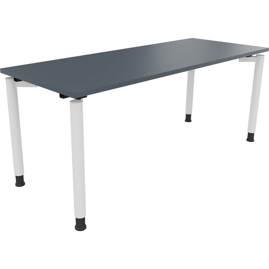 Schreibtisch all in one Maße: 1.600 x 680-820 x 700 mm (B x H x T) Holz lavagrau