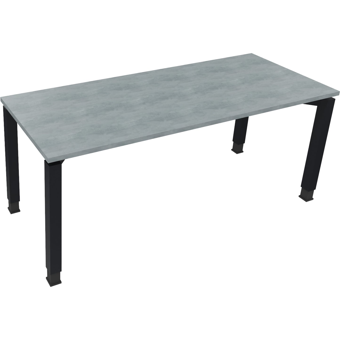 Schreibtisch all in one Maße: 1.800 x 680-820 x 700 mm (B x H x T) Holz beton hell