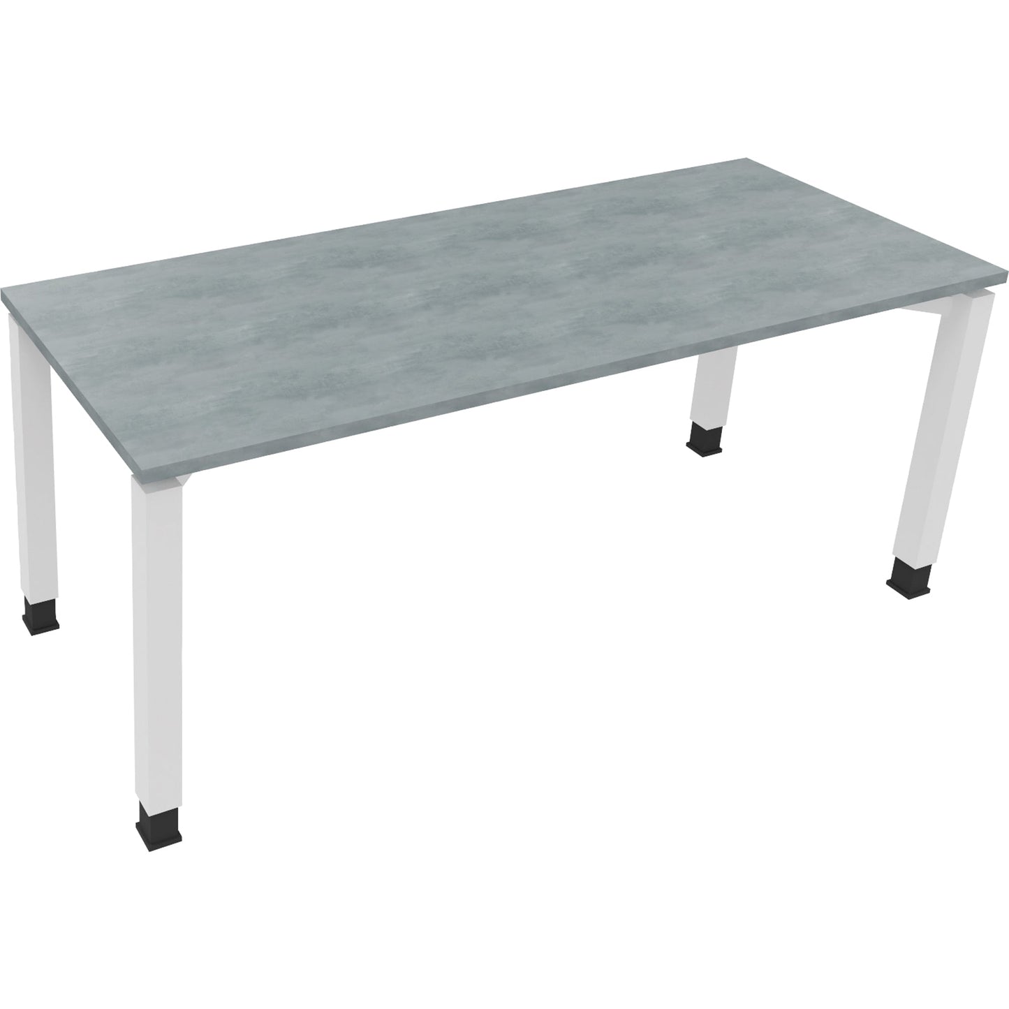 Schreibtisch all in one Maße: 1.800 x 680-820 x 700 mm (B x H x T) Holz beton hell