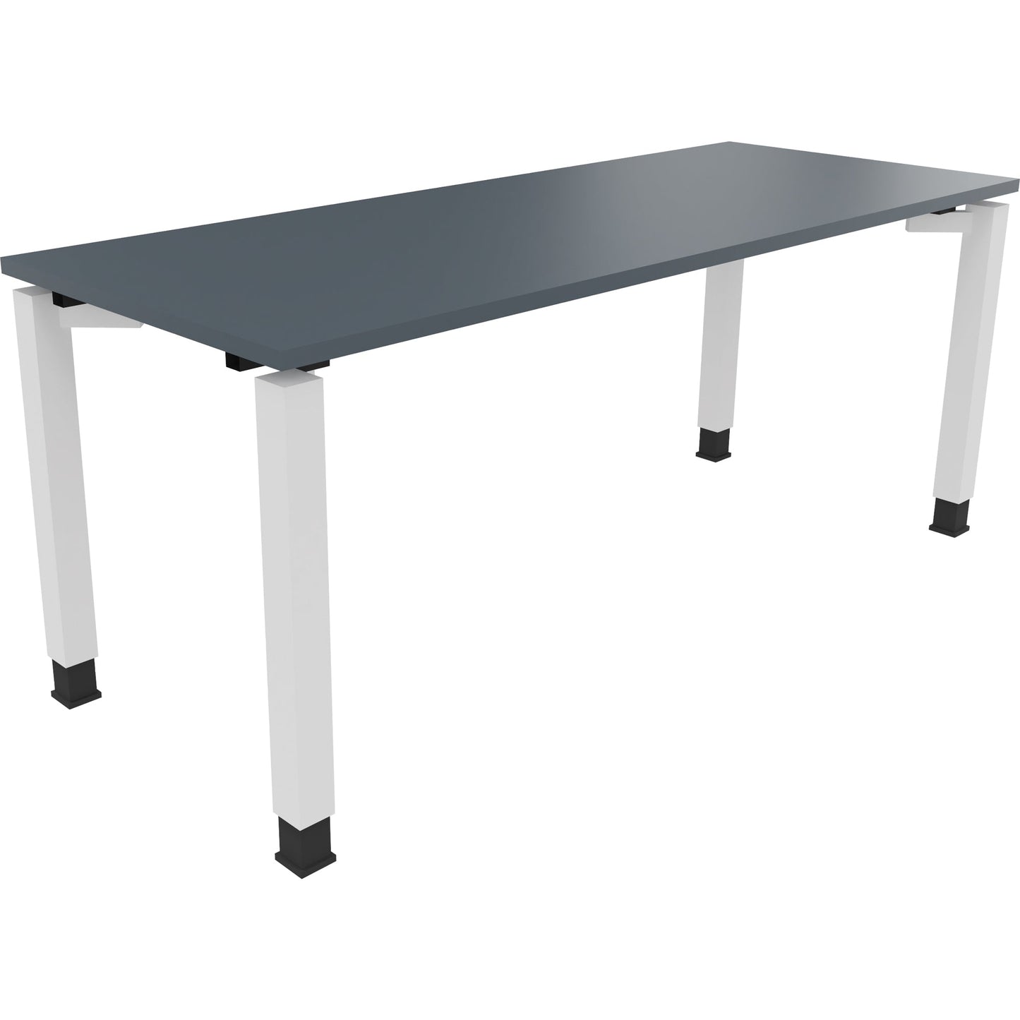 Schreibtisch all in one Maße: 1.800 x 680-820 x 700 mm (B x H x T) Holz lavagrau
