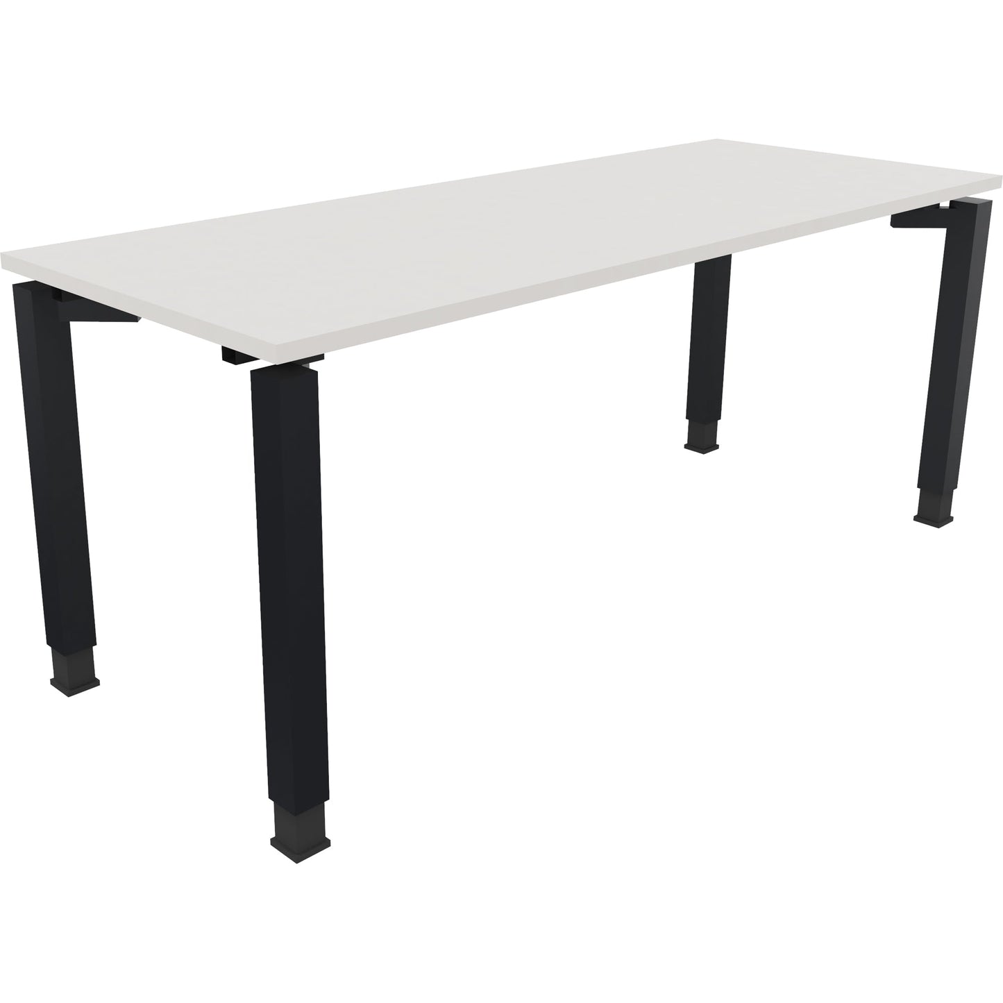 Schreibtisch all in one Maße: 1.800 x 680-820 x 700 mm (B x H x T) Holz diamant weiß