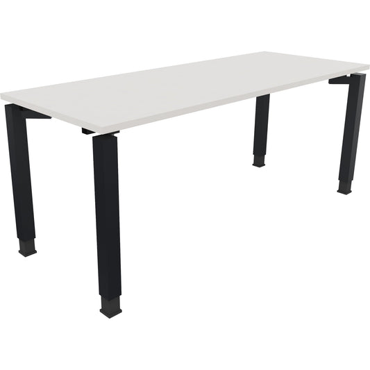 Schreibtisch all in one Maße: 1.800 x 680-820 x 700 mm (B x H x T) Holz diamant weiß