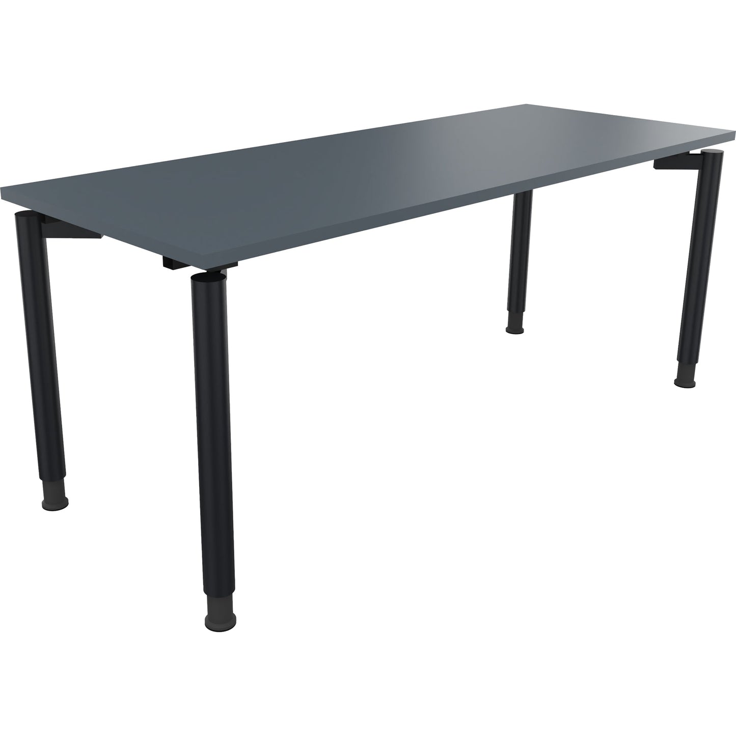 Schreibtisch all in one Maße: 1.800 x 680-820 x 700 mm (B x H x T) Holz lavagrau