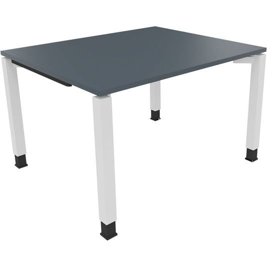 Schreibtisch all in one Maße: 1.200 x 680-820 x 1.000 mm (B x H x T) Holz lavagrau