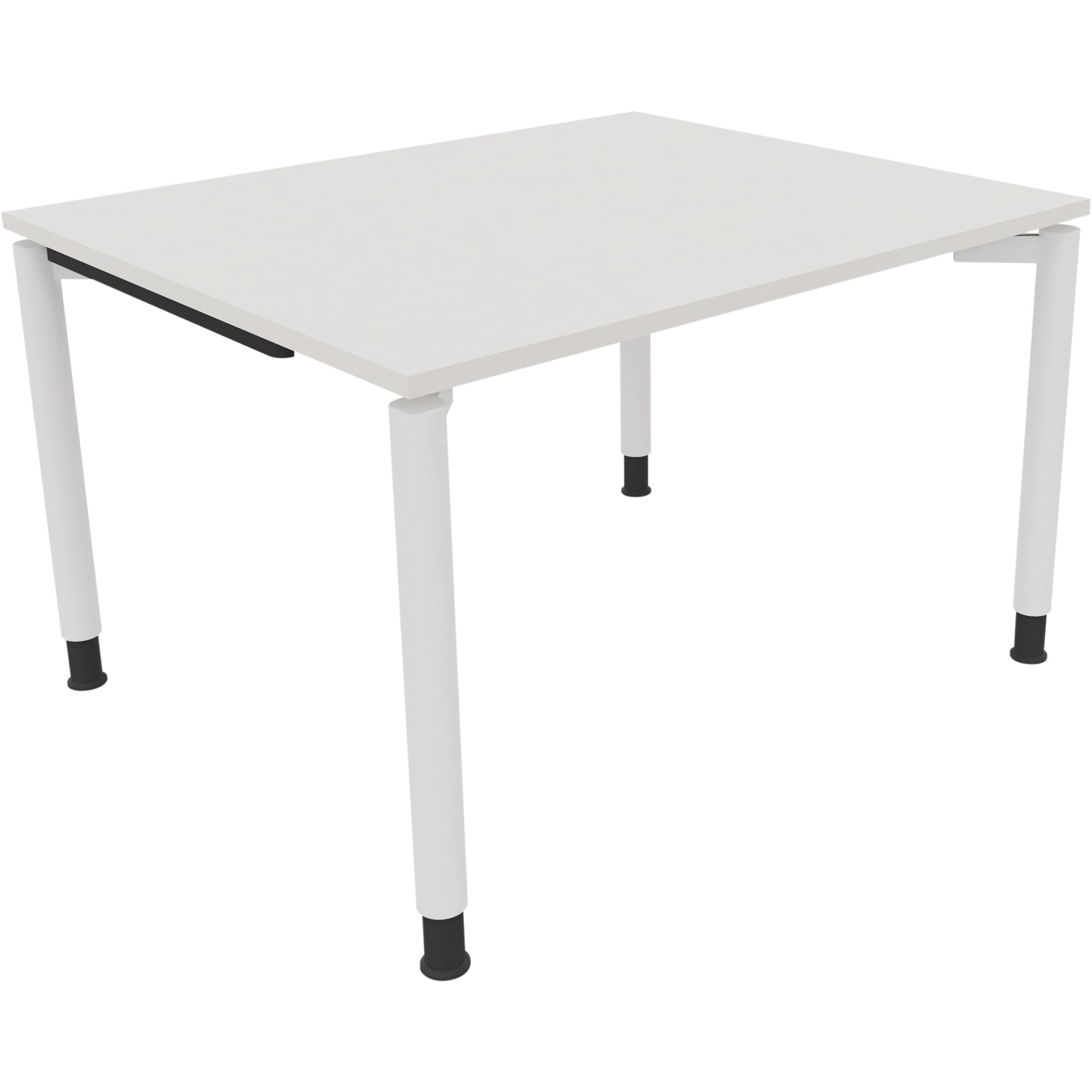 Schreibtisch all in one Maße: 1.200 x 680-820 x 1.000 mm (B x H x T) Holz diamantweiß