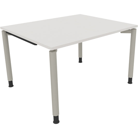 Schreibtisch all in one Maße: 1.200 x 680-820 x 1.000 mm (B x H x T) Holz diamantweiß