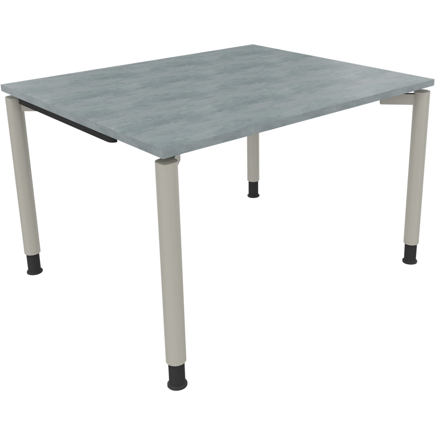 Schreibtisch all in one Maße: 1.200 x 680-820 x 1.000 mm (B x H x T) Holz beton hell