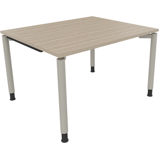 Schreibtisch all in one Maße: 1.200 x 680-820 x 1.000 mm (B x H x T) Holz eiche natur