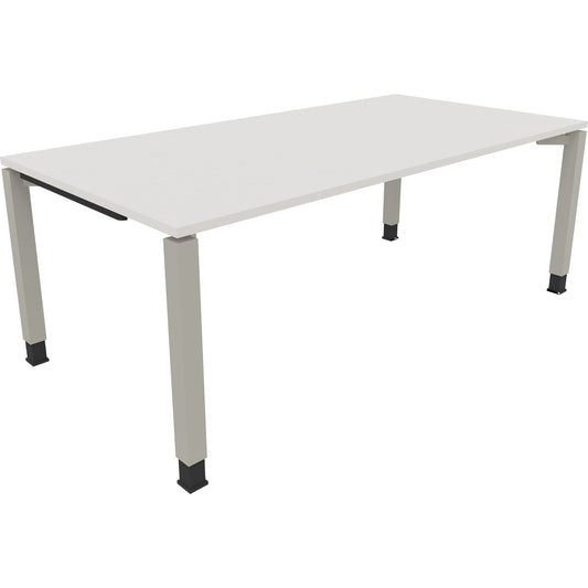 Schreibtisch all in one Maße: 1.200 x 680-820 x 1.000 mm (B x H x T) Holz diamantweiß