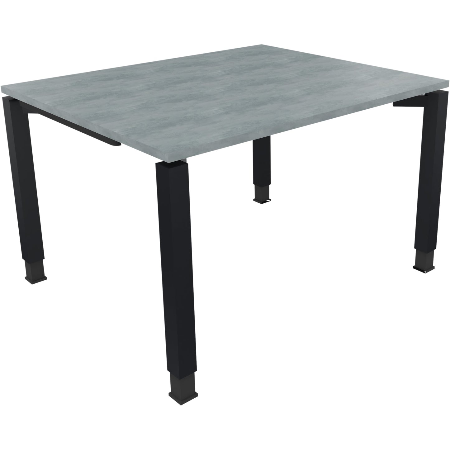 Schreibtisch all in one Maße: 1.200 x 680-820 x 1.000 mm (B x H x T) Holz beton hell