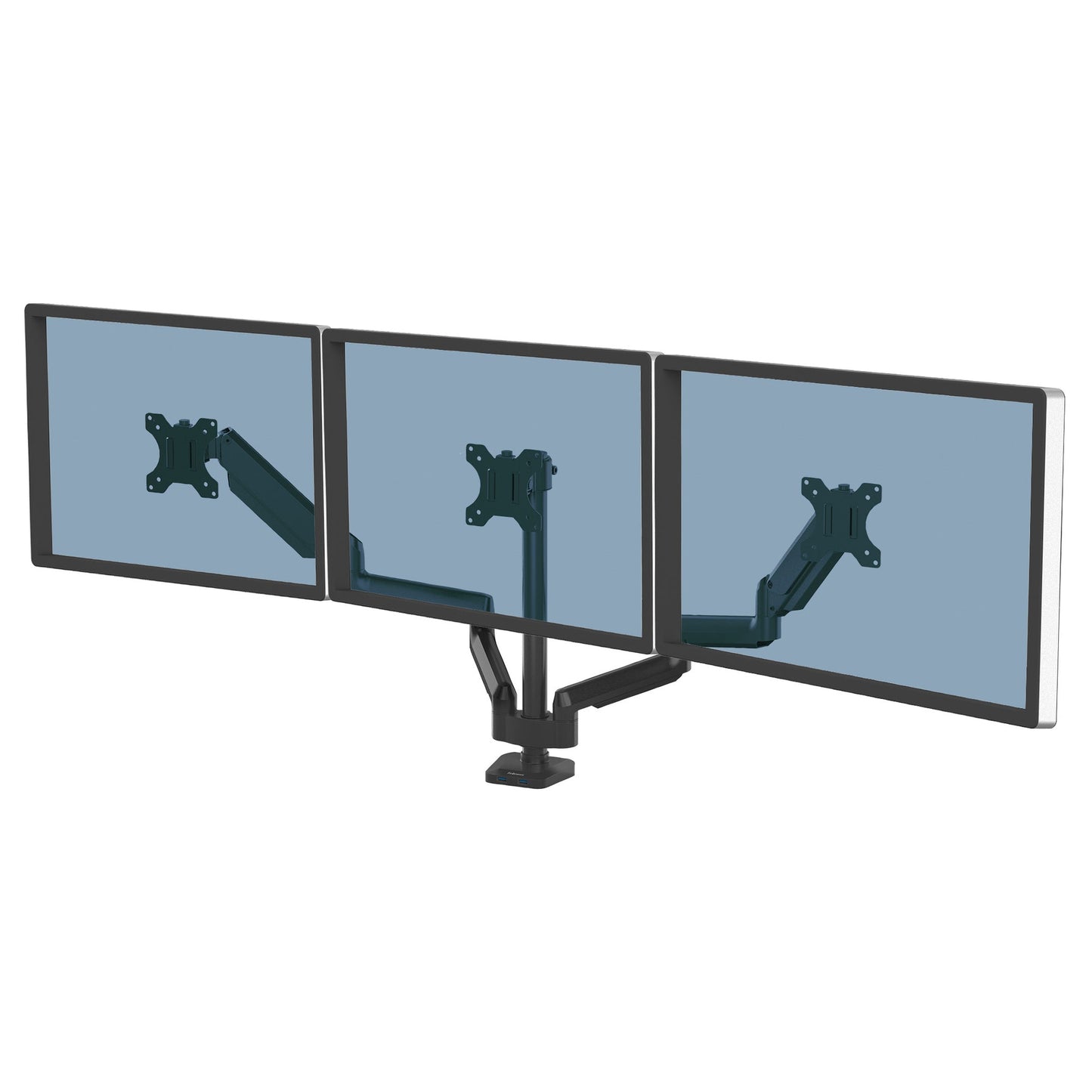 Fellowes® Monitorschwenkarm Platinum Series 127,5 x 92,4 x 14,1 cm (B x H x T) 3 x 7kg Aluminium/ABS Kunststoff schwarz