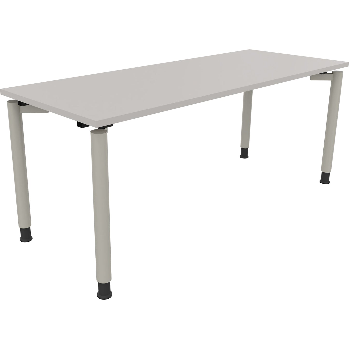 Schreibtisch all in one Maße: 1.800 x 680-820 x 700 mm (B x H x T) Holz lichtgrau