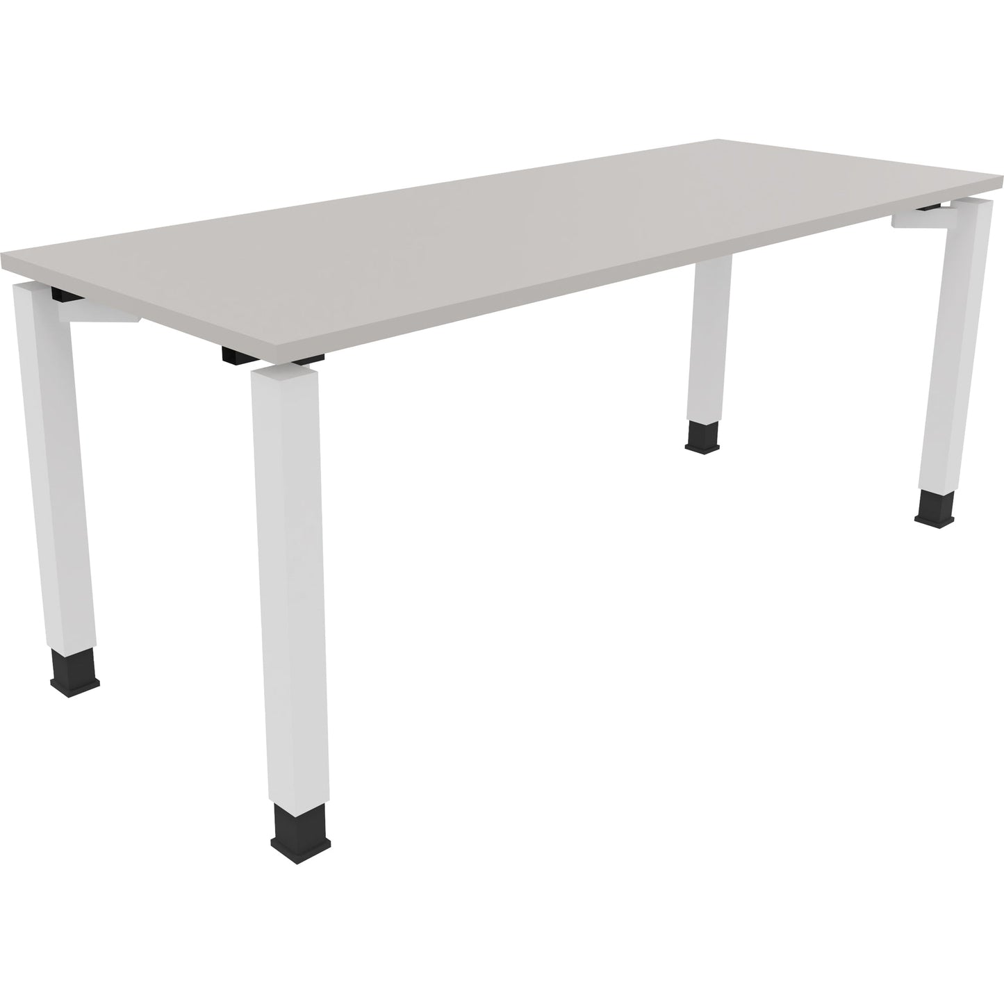 Schreibtisch all in one Maße: 1.800 x 680-820 x 700 mm (B x H x T) Holz lichtgrau