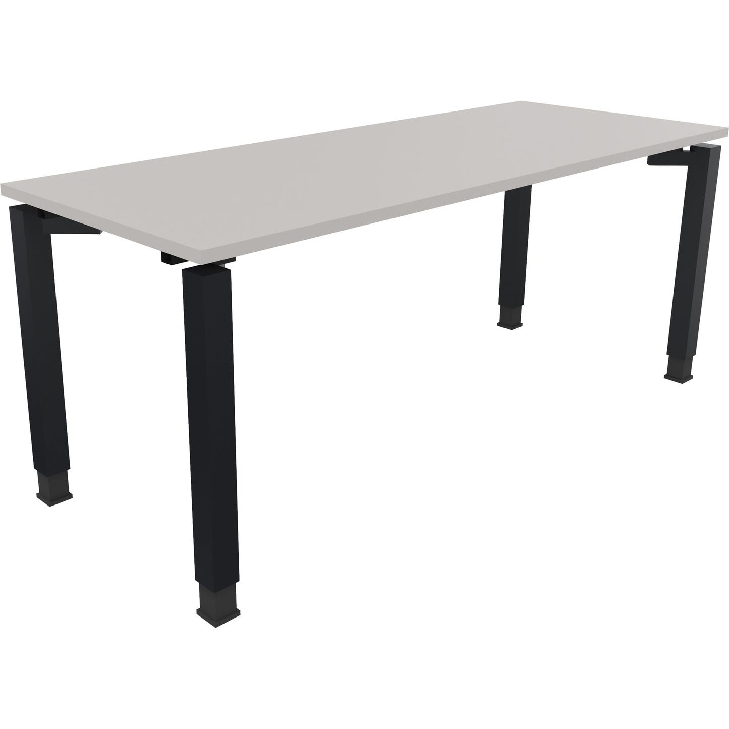 Schreibtisch all in one Maße: 1.800 x 680-820 x 700 mm (B x H x T) Holz lichtgrau