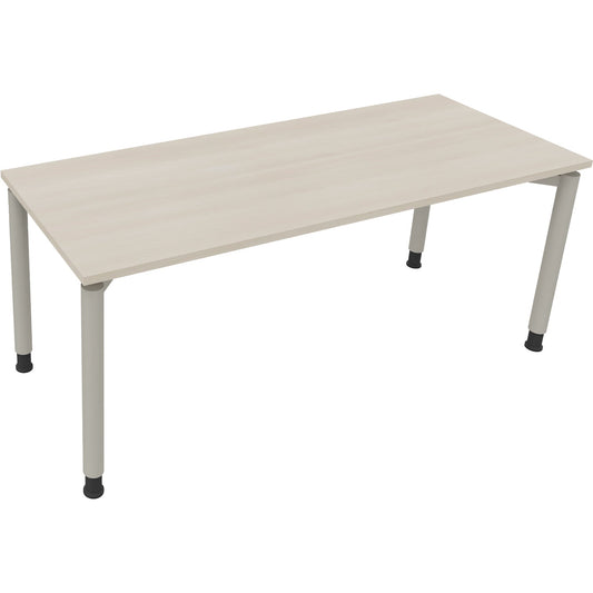 Schreibtisch all in one Maße: 1.800 x 680-820 x 700 mm (B x H x T) Holz akazie hell