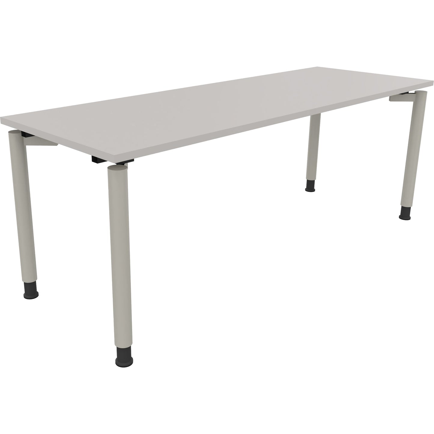 Schreibtisch all in one Maße: 2.000 x 680-820 x 700 mm (B x H x T) Holz lichtgrau