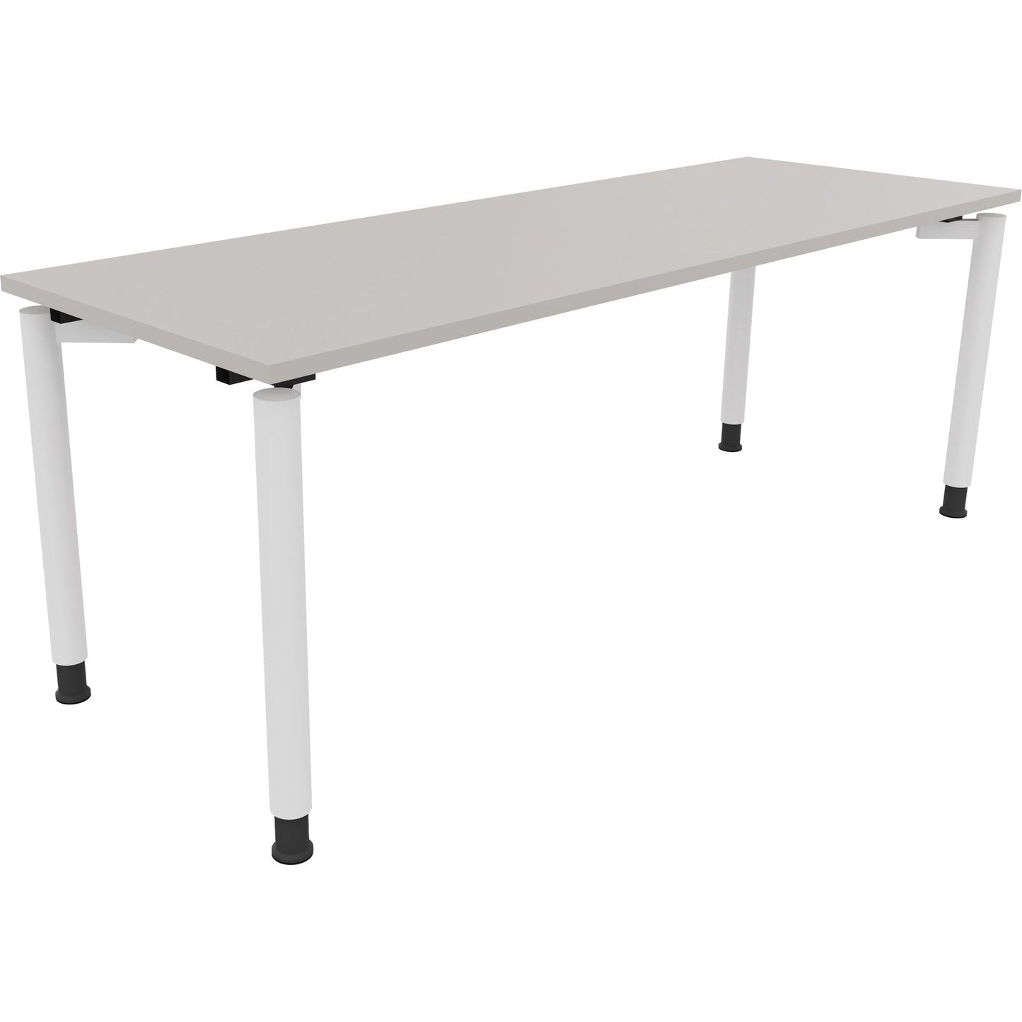 Schreibtisch all in one Maße: 2.000 x 680-820 x 700 mm (B x H x T) Holz lichtgrau