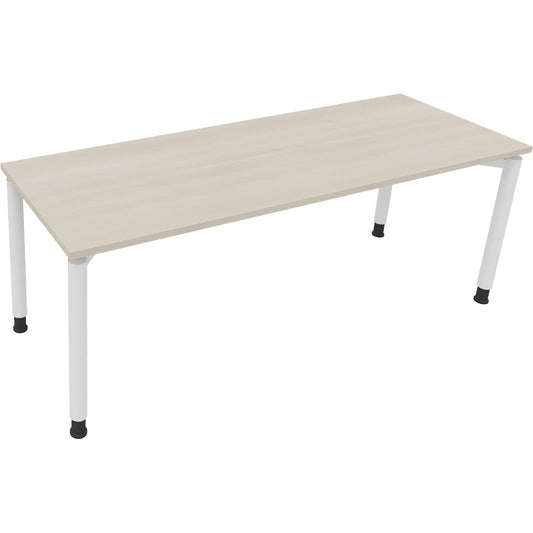 Schreibtisch all in one Maße: 2.000 x 680-820 x 700 mm (B x H x T) Holz akazie hell