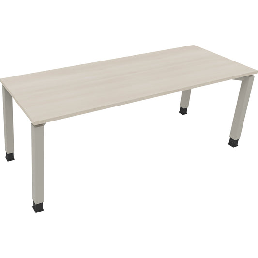 Schreibtisch all in one Maße: 2.000 x 680-820 x 700 mm (B x H x T) Holz akazie hell