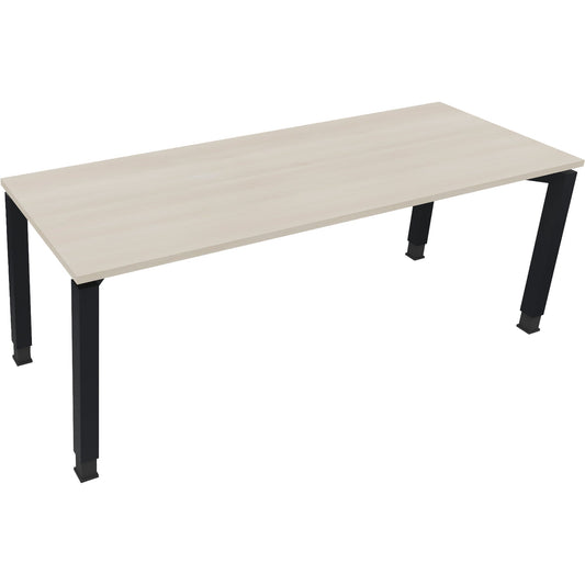 Schreibtisch all in one Maße: 2.000 x 680-820 x 700 mm (B x H x T) Holz akazie hell