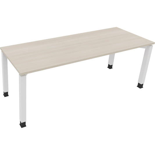 Schreibtisch all in one Maße: 2.000 x 680-820 x 700 mm (B x H x T) Holz akazie hell