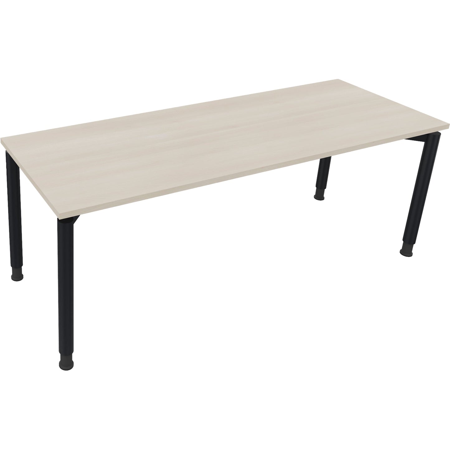 Schreibtisch all in one Maße: 2.000 x 680-820 x 700 mm (B x H x T) Holz akazie hell