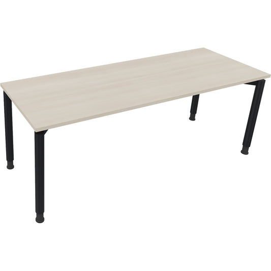 Schreibtisch all in one Maße: 2.000 x 680-820 x 700 mm (B x H x T) Holz akazie hell