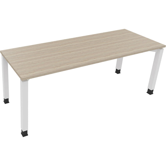 Schreibtisch all in one Maße: 2.000 x 650-850 x 700 mm (B x H x T) Holz eiche natur