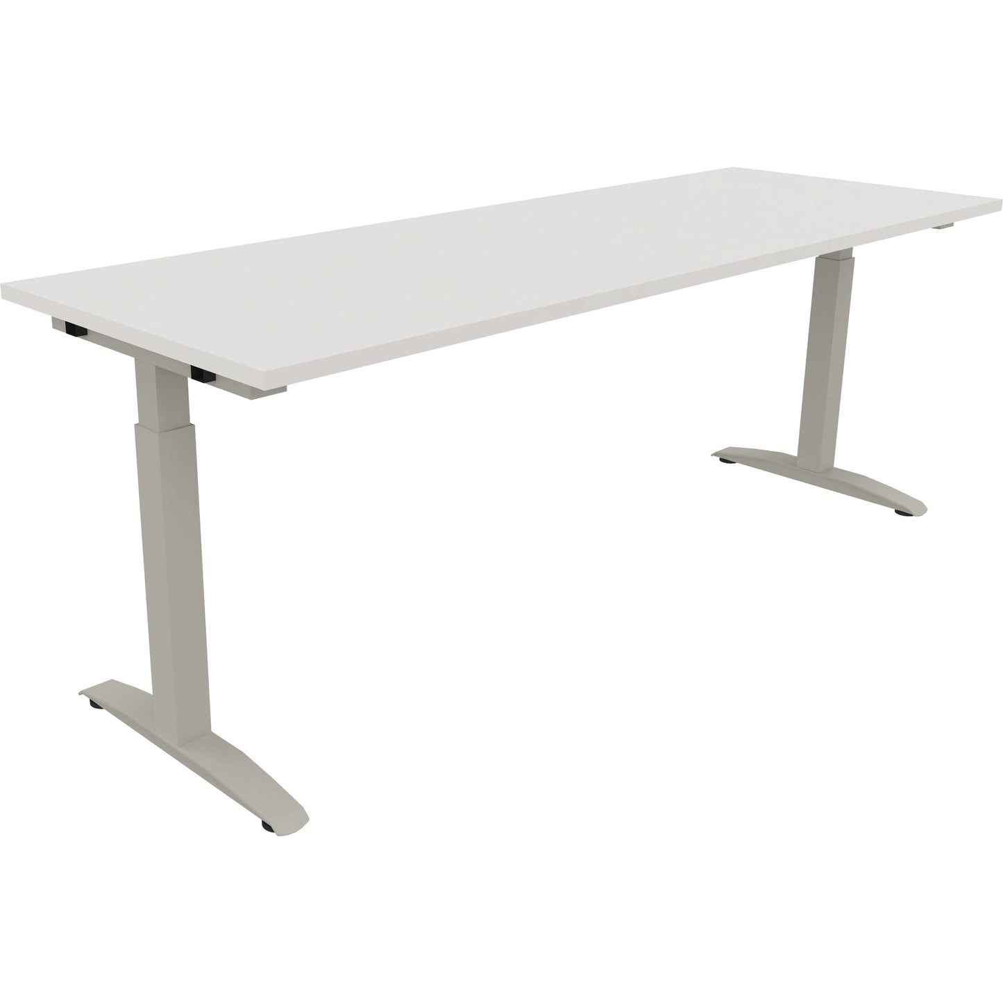 Schreibtisch all in one Maße: 2.000 x 650-850 x 700 mm (B x H x T) Holz diamant weiß