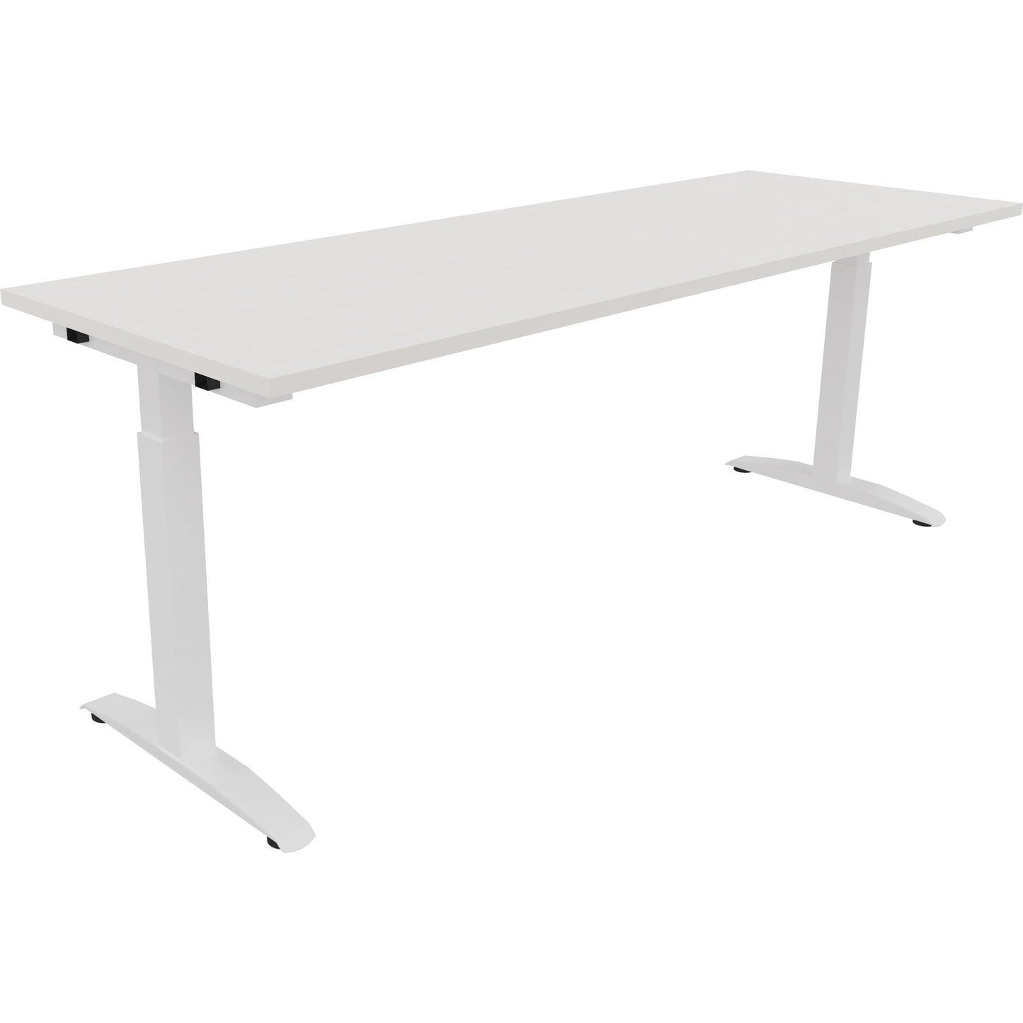 Schreibtisch all in one Maße: 2.000 x 650-850 x 700 mm (B x H x T) Holz diamant weiß