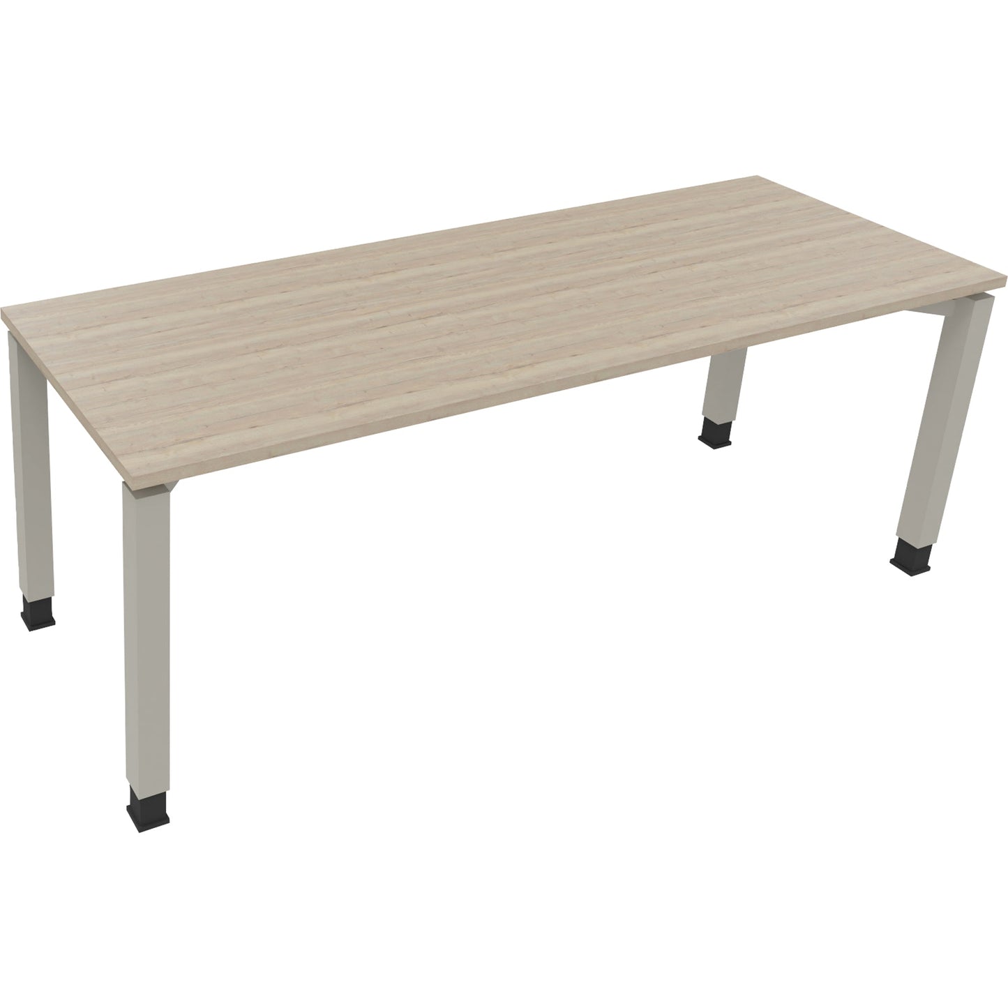 Schreibtisch all in one Maße: 2.000 x 680-820 x 700 mm (B x H x T) Holz eiche natur