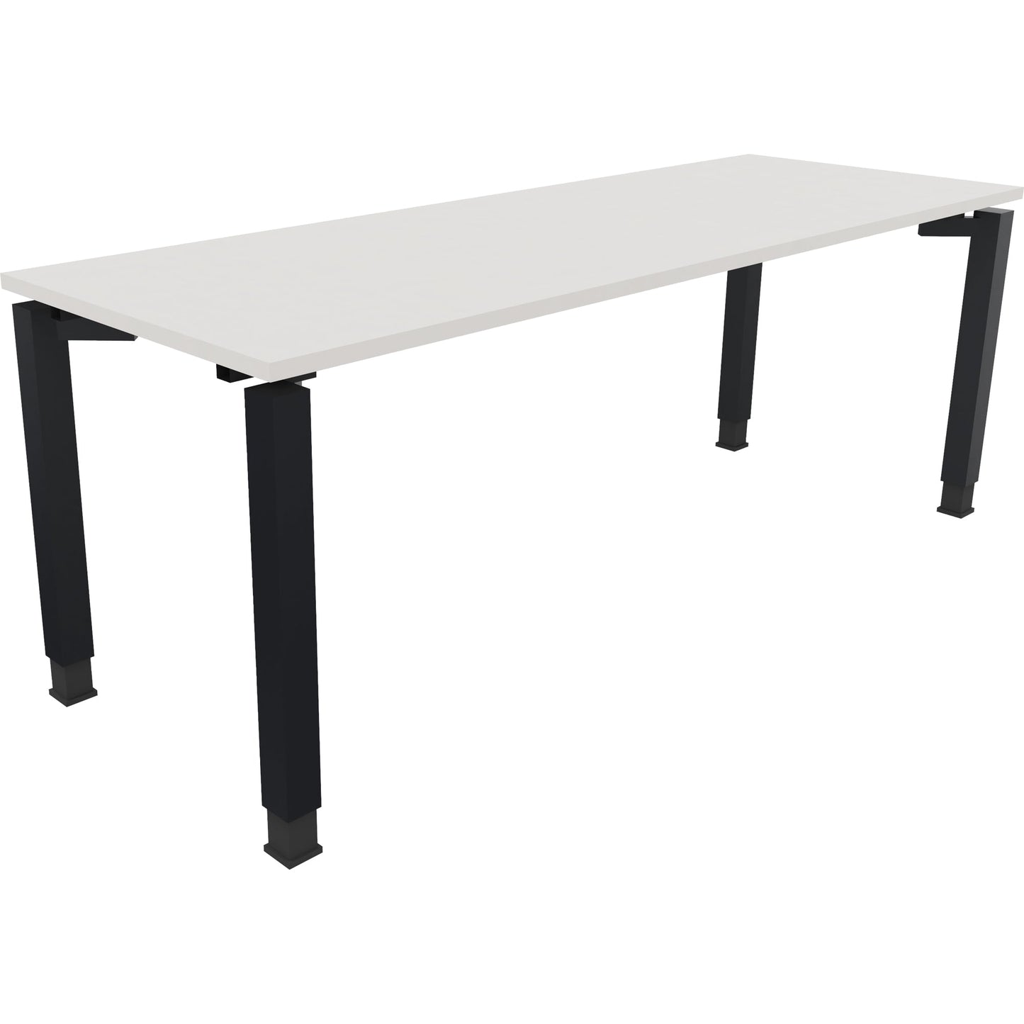 Schreibtisch all in one Maße: 2.000 x 680-820 x 700 mm (B x H x T) Holz diamant weiß