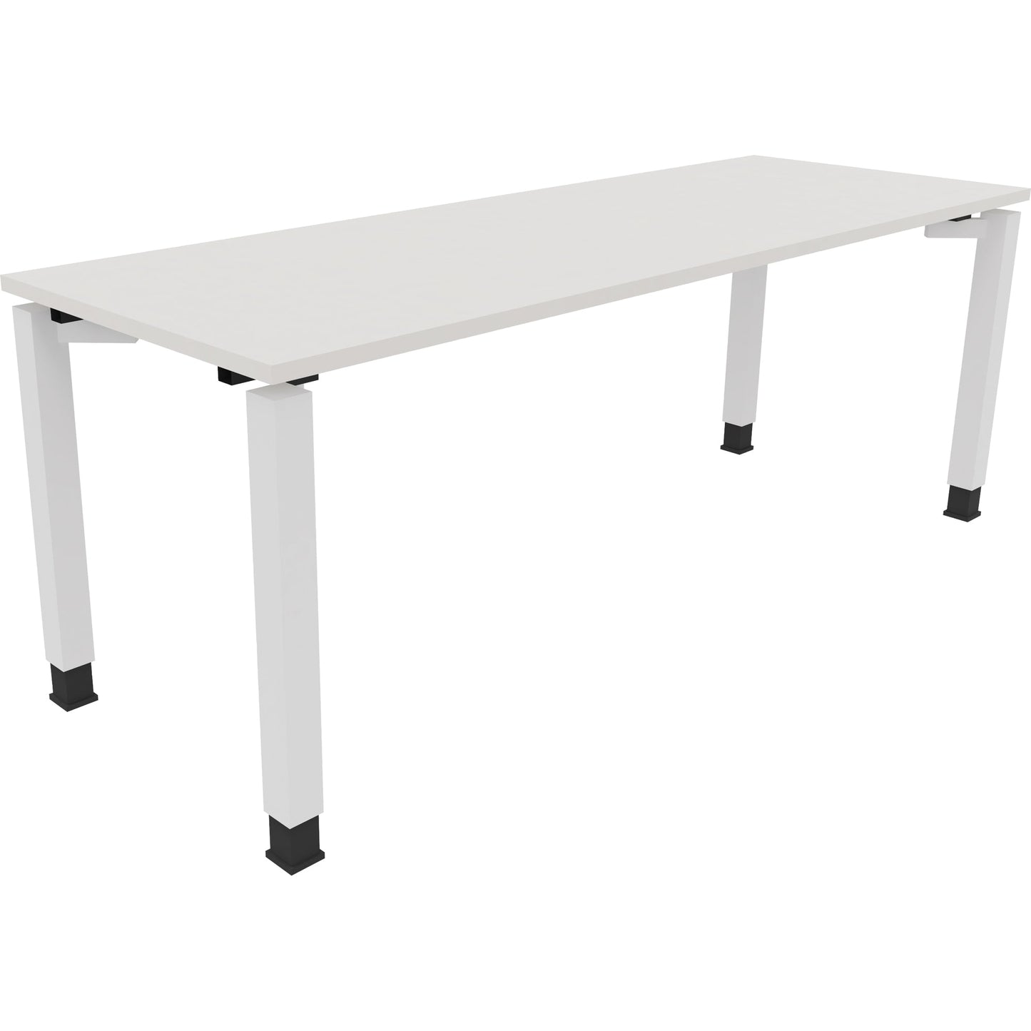 Schreibtisch all in one Maße: 2.000 x 680-820 x 700 mm (B x H x T) Holz diamant weiß